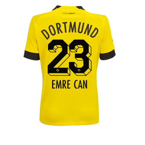 Borussia Dortmund Emre Can #23 Hjemmedrakt Kvinner 2022-23 Kortermet Borussia Dortmund Emre Can #23 Hjemmedrakt Kvinner 2022-23 Kortermet